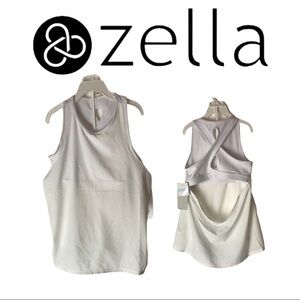 NWT ZELLA Girls Sports Bra with Mesh Tank Top